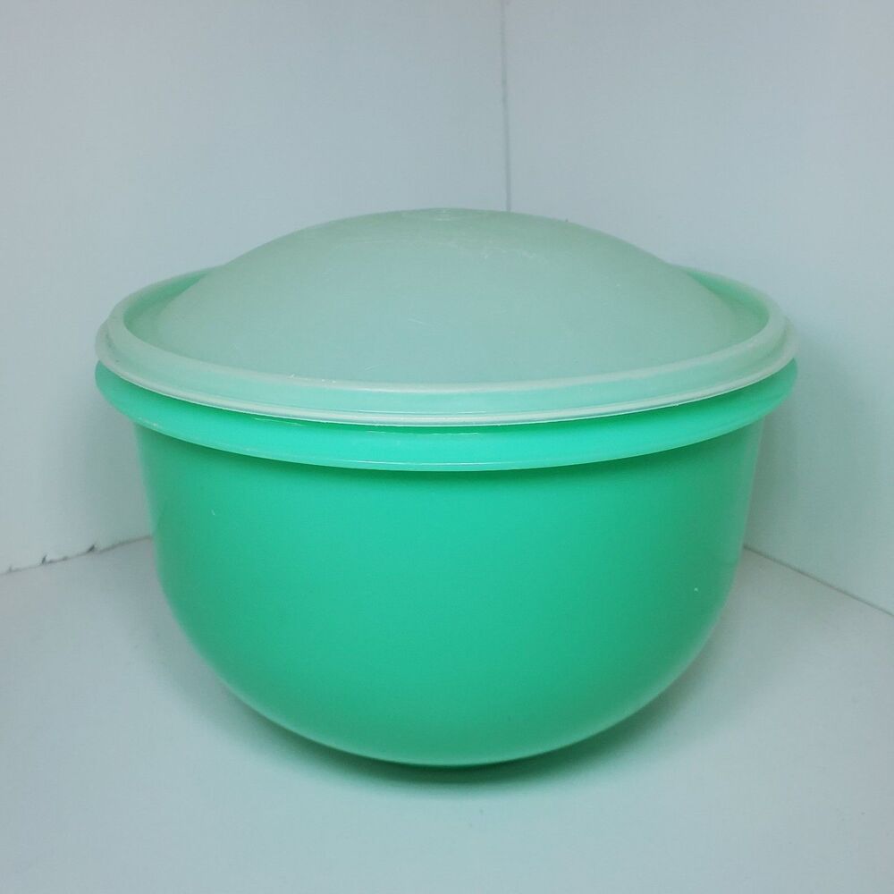 Vintage Tupperware Crisp It Lettuce Keeper 1424 Lid 1425 Jadeite Green